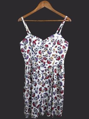 Hell Bunny Sugar Skull Skater Dress XL Day Dead Goth Punk Rockabilly Retro Pinup